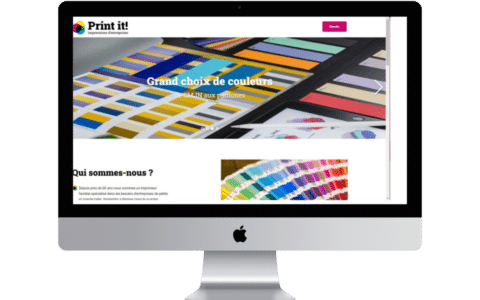 Création de site web vitrine pour imprimeur