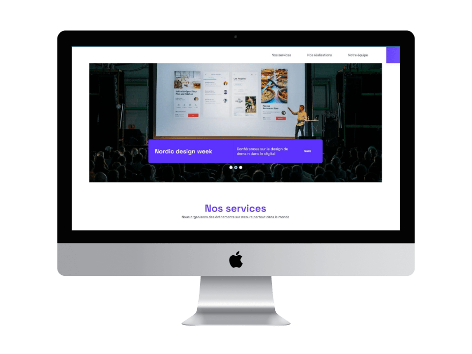 Intervention refonte et optimisation de site web, événementiel