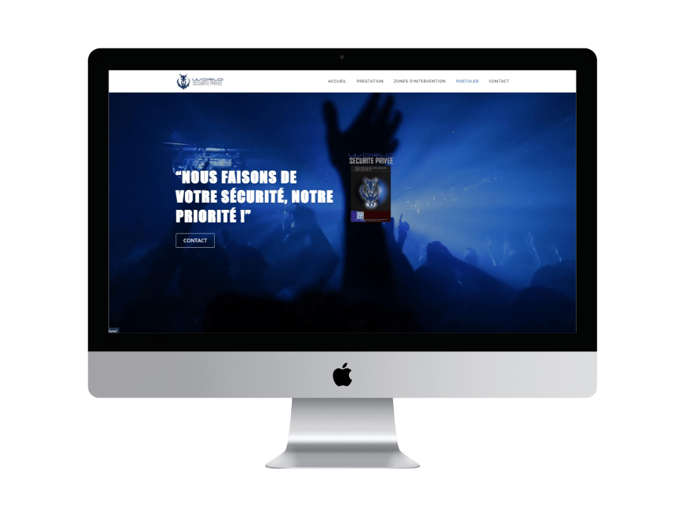 création de site web pour entreprise de sécurité privée avec sui TMA et SEO, SEA