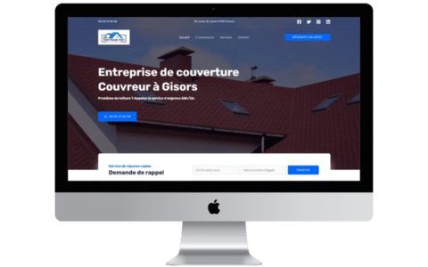 Création de site web pour entreprise de couverture