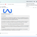 arnaque votre page facebook sera définitivement supprimé